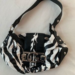 Guess: zebra Print Mini Bag